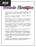 Taller Sobre El Metodo Cientifico