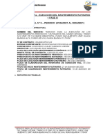 Informe Mensual #5 - Mantenimiento Rutinario - Tramo 10 - Abril Del 2021