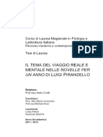 Il Tema Del Viaggio Nelle Novelle Per Un Anno Di Pirandello