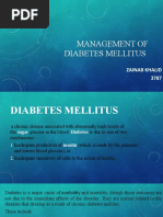 Management of Diabetes Mellitus 11