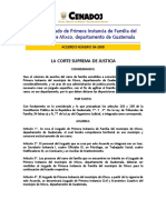 A034-2008 Acuerdo Que Creo El Juzgado de 1ra. Instancia de Familia de Mixco