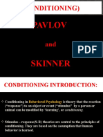 Pavlov and Skinner Conditioning