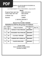 Government Polytechnic, Jalgaon: A Micro Project