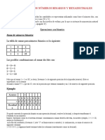 TAREA Operaciones Con Sistema Binario y Hexdecimales