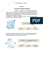 Ficha-1 LOS SINONIMOS