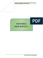 Memoria Descriptiva