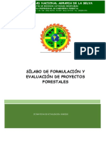 902 - Formulación y Evaluación de Proyectos Forestales (X)