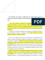 TCE - Caso Pablo Fragoso Dacosta - Ultrajes A La Bandera No Están Amparados Por La Libertad de Expresión - Voto Particular Andrés Ollero Tassara