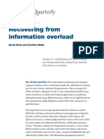 McKinsey Quaterly - Recovering From Information Overload