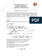 NPTEL Online Certification Course Mass Transfer Operations I Assignment 2: Detailed Solution Indian Institute of Technology Guwahati