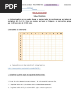 4º Secuencia Tabla Pitagórica