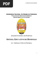 Análisis - Sistema de Educación de Honduras