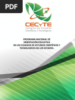 PROGRAMA DE ORIENTACION EDUCATIVA CECyTE