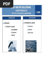 Basf Water Solutions: Core Products