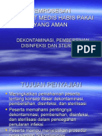 DEKONTAMINASI, PEMBERSIHAN, DISINFEKSI Depkes