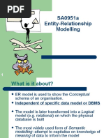 SA0951a Entity-Relationship Modelling