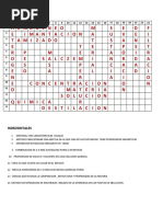 Crucigrama de Fisica