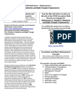 M2 Module 6 Newsletter Similarity and Right Triangle Trig