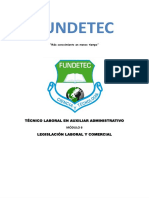 Modulo 6 Legislación Laboral y Comercial