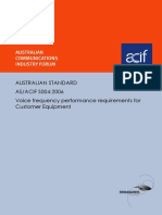 Australian Standard AS/ACIF S004:2006 Voice Frequency Performance Requirements For Customer Equipment