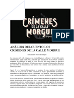 ANÁLISIS DEL CUENTO LOS CRÍMENES DE LA CALLE - Guía 1