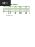 Horarios Fase 1