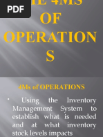 4.0-THE 4Ms of OPERATIONS