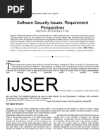 Software Security Issues Requirement Perspectives