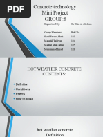 Concrete Technology Mini Project Group:8