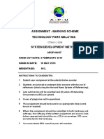 Assignment - Marking Scheme Technology Park Malaysia