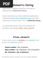 Radiometric Dating: Radioactive Decay