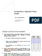 Correlación y Regresión Simple