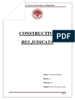 Constructive: Res Judicata