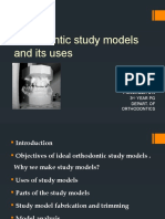 Orthodontic Study Models and Its Uses: Prachodh C A