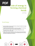 The Role of Energy in Forming Chemical Bonds