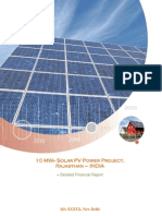 Solar PV Detailed Project Report