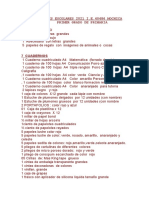 Lista de Utiles Escolares 2021 I.E.40486 Mochica Primer Grado de Primaria Textos