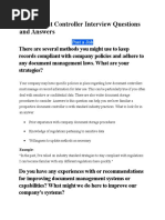 5 Document Controller Interview Questions and Answers