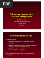 Pulmonary Hypertension - Current Perspectives: Dr. Dipesh Maskey Dept of Pulmonology and CCM Pgimer, CHD 29/01/2010