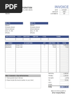 Invoice: Alac Valac Corporation