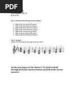 Music Theory Worksheet No. 4: Part 1: Diatonic Chord Progressions in Minor