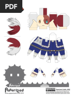 My Hero Academia - Shoto Todoroki Papercraft