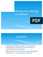 Sejarah Psikologi Dan Psikologi Pendidikan 2