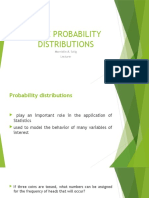 Some Probability Distributions: Marnielle A. Salig Lecturer