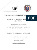 Investigacion de Consumo de Energia en Mexico en Los Ultimos 10 Años