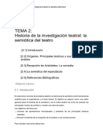 Guia 2 Historia de La Investigacion Teatral La Semiotica Del Teatro