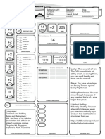 Frida's Character Sheet Level 1