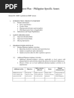 Risk Management Plan - Philippine-Specific Annex