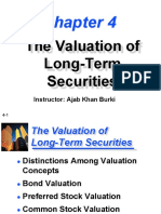 The Valuation of Long-Term Securities: Instructor: Ajab Khan Burki