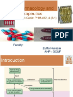 Pharmacology and Therapeutics: Course Code: PHM-412, 4 (3-1)